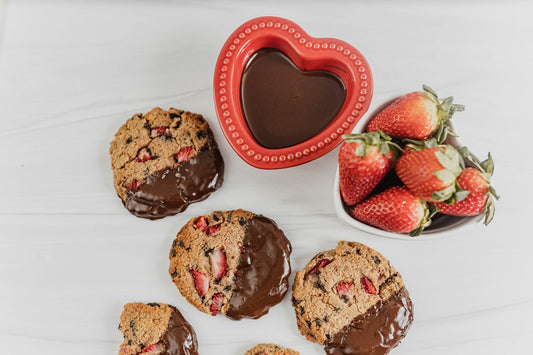 Chocolate Covered Strawberry Keto Cookies