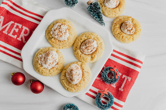 Keto Eggnog Thumbprints