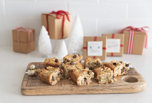 Cranberry Walnut White Chocolate Breakfast Bake