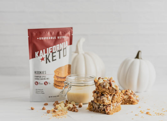 Keto Pumpkin Spice Magic Bars