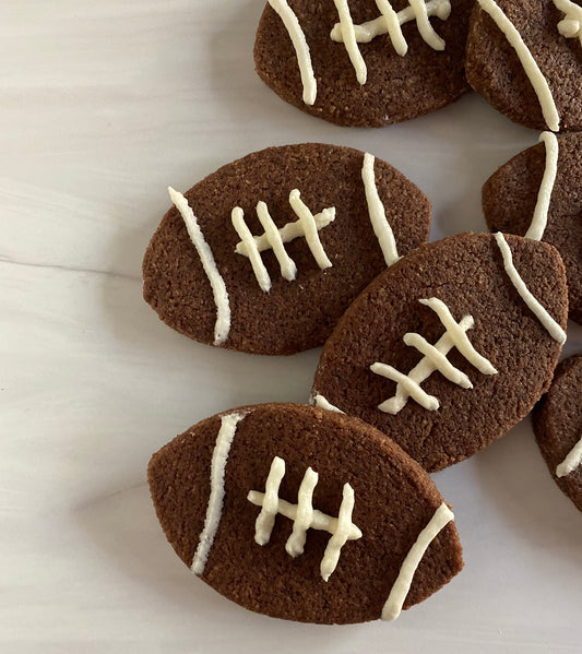 Keto Football Cookie Cutouts
